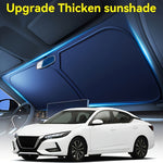 Portable Car Sunshade Protective Curtains, High-Quality Fabric, Easy to Fold And Store, Flexible Sun Visors, Car Front Windshield Sunshade Covers, Fashionable Car Accessories, Sleek Design