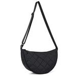 Waist Half Moon Belt Bag Solid Color Crossbody Bag Large Capacity