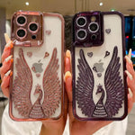 Luxury 3D Peacock Wings Rhinestone Phone Case