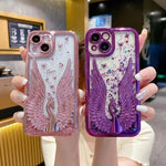 3D Swan Wings Love Phone Case – Glitter Rhinestone Protective Case