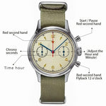 Men's watches 1963 pilot automatic watch 42mm waterproof