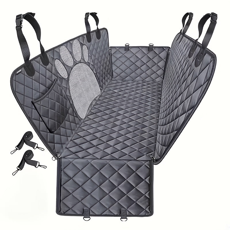 Pet Dog Seat Cover, Hammock-Style Design, Anti-Slip, Durable And Soft Rear Seat Cover for Pets. Made of Thickened 600D Heavy-Duty Fabric, This Pet Car Mat Fits Sedans, Trucks, And Suvs. It Is an Open Mesh Dog Car Seat Cushion