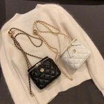 New Mini Quilted Chain Diamond Checkered Women's Crossbody Bag