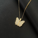 Fashion Jewelry Butterfly Necklace Female Pendant Titanium Steel Clavicle Chain