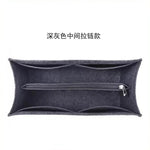 Felt Purse Organizer Insert Fits Book Tote Bag Large Medium Handbag Shaper Liner Multi Pockets Zipper Storage Makeup Accessories