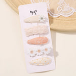 5Pcs BB Clips Set for Children Hair Accessories Sweet Hair bangs