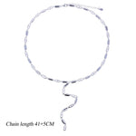 High Quality Geometric 5A CZ Tennis Chain Luxury Long Y Lariat Necklace For Women Fashion Rectangle Charm Choker Jewelry 2026