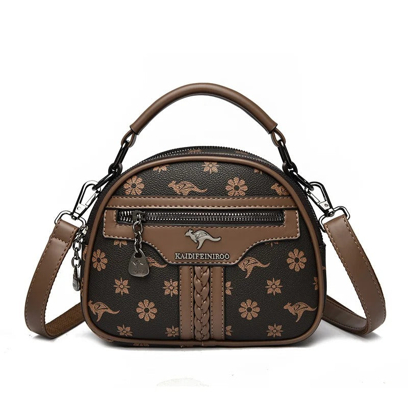 Genuine Brnad Top Quality Leather Small Tote Shoulder Bags for Women New Messenger Bags Designer Crossbody Bag Two Layers Sac