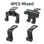 1/2/4pcs Car Seat Headrest Hook 4 Pack Hanger Storage Organizer Universal for Handbag Purse Coat Fit Universal Vehicle