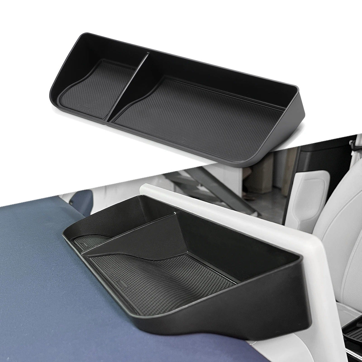 Smabee for Xpeng G6 2023 2024 Car Central Storage Box Cup Holder Dashboard Tray Interior Accessories Organizer Tidying Black