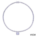 High Quality Geometric 5A CZ Tennis Chain Luxury Long Y Lariat Necklace For Women Fashion Rectangle Charm Choker Jewelry 2026