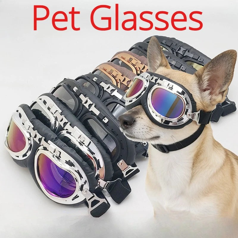 Windproof UV Protection Pet Dog Sunglasses New Cool Stylish Puppy Cat Goggles Anti-Dust Eye Wear Fashion Pet Photo Accessories