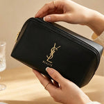 YSL Large Capacity Cosmetic Bag Women Multifunctional Travel Makeup Storage Bag For Daily Commute Short Trip Luxury Gift