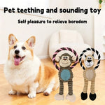 Plush Bone Dog Squeaky Toy Puppy Teething Molar Chew Toy Squeaker Interactive Training Play Toy Pet Daily Care Accessories