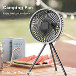 USB Rechargeable Wireless Ceiling Electric Fan With LED light For Home