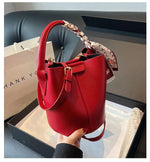 Hot Selling Simplicity High-end Women's Crossbody Bag PU Material Versatile Bucket Bag Fashion Handbag Commuting