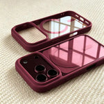 Fashion for Magsafe Wireless Charge Phone Case for IPhone 17 Air 16 15 14 Plus 13 12 Pro Max Transparent Acrylic Back Cover