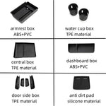 Smabee for Xpeng G6 2023 2024 Car Central Storage Box Cup Holder Dashboard Tray Interior Accessories Organizer Tidying Black