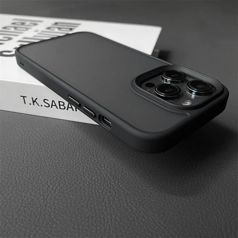 Armor Shockproof Hybrid Case for iPhone 18 17 15 16 Pro Max Matte Back Cover On Coque Iphone17Pro Screen Protective Bumper Shell