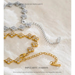 NiNice 316L Stainless Steel Bracelet Cubic Zirconia Exquisite Temperament Popular Fashion Simple Selection Jewelry Wholesale
