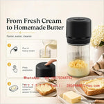 Manual & Electric Dual Use Butter Churn Machine Cream Mixer for Bakery Homemade Butter Making
