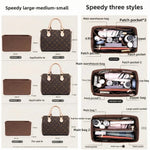 Organisateur de Sac Felt Purse Insert Organizer for Luxury Handbag Speedy 25 30 35 Makeup Bag Shaper Liner Travel Inner Pouch