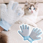 2-in-1 Pet Grooming Glove – Double-Sided Deshedding & Massage Brush for Cats/Dogs, Removes Loose Hair from Fur & Furniture, Ultra-Soft Easy-Clean Mitt(single glove)
