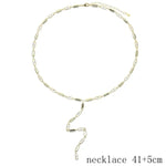 High Quality Geometric 5A CZ Tennis Chain Luxury Long Y Lariat Necklace For Women Fashion Rectangle Charm Choker Jewelry 2026