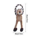 Plush Bone Dog Squeaky Toy Puppy Teething Molar Chew Toy Squeaker Interactive Training Play Toy Pet Daily Care Accessories