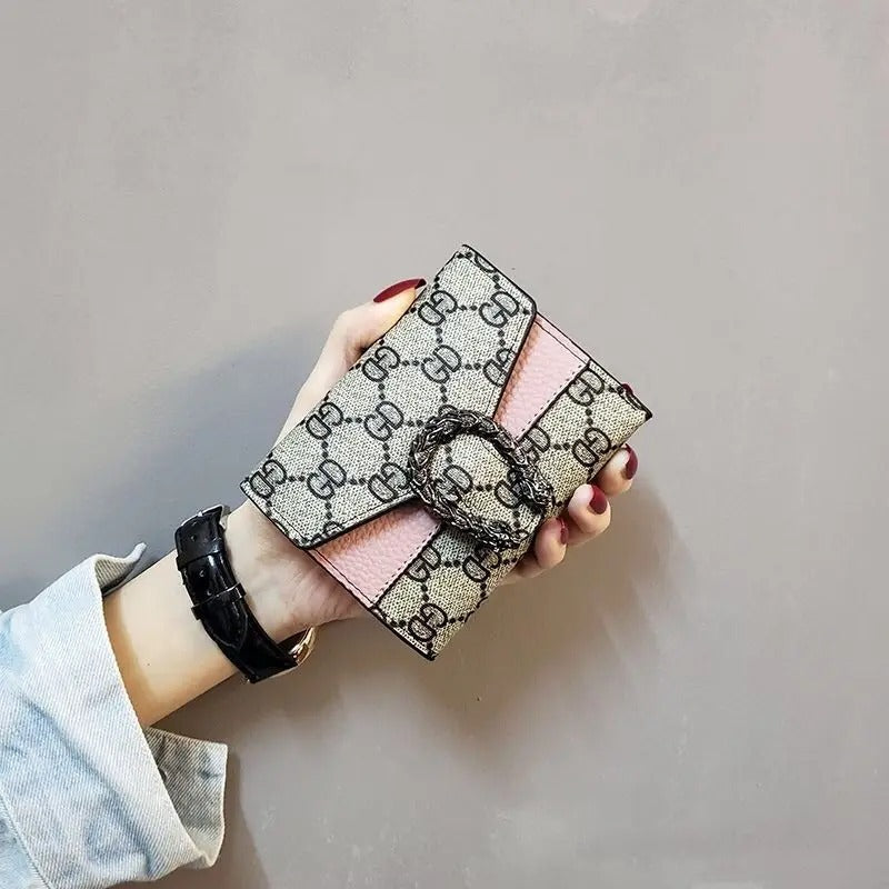 New Style Women's Short Wallet Female Student Three-Fold