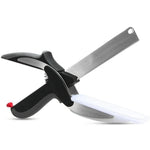 2 In 1 Multi Stainless Steel Shear Household Vegetable Separable Barbecue Steak Cutting Scissors Kitchen Tool Fruit Knife