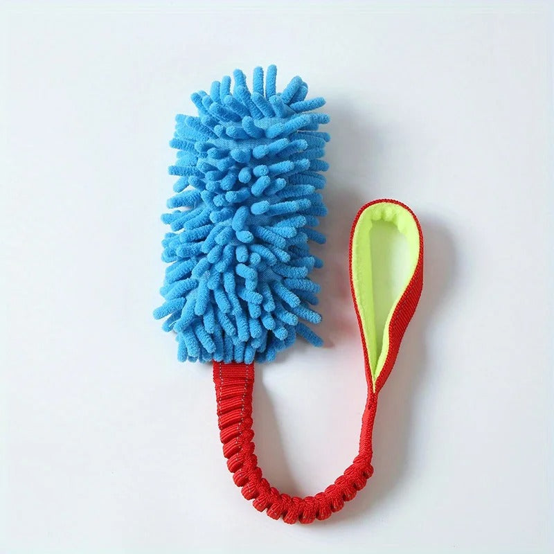 Dog Training Anti-tear Pulling Rope Toy Pet Plush Grinding Teeth Bite-resistant Toy Colorful Rope Ball Dog Interactive PuzzleToy