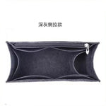 Felt Purse Organizer Insert Fits Book Tote Bag Large Medium Handbag Shaper Liner Multi Pockets Zipper Storage Makeup Accessories