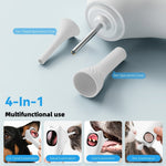 [1080P] 4-In-1 Pet Camera, Smart Detector For Pet Home Use, 1080P HD Ear Camera, See Inside Clearly With 4X Zoom, 12 Extra Inspection Heads Suitable For Checking For Dogs & Cats Ears, Nose, Hair & Mouth, USB Charging, Dog Stuff