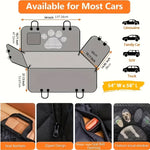 Pet Dog Seat Cover, Hammock-Style Design, Anti-Slip, Durable And Soft Rear Seat Cover for Pets. Made of Thickened 600D Heavy-Duty Fabric, This Pet Car Mat Fits Sedans, Trucks, And Suvs. It Is an Open Mesh Dog Car Seat Cushion