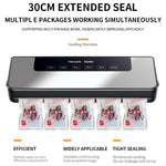 Electric Automatic Vacuum Sealer with 55pcs Pouches, Dry/Wet Dual Mode, Compact Machine, Easy to Disassemble And Clean, Keeping Meat, Vegetables, Fruits, Grains Fresh, Without Battery