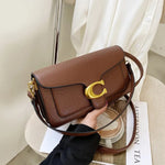 Fashionable underarm shoulder bag with two shoulder straps