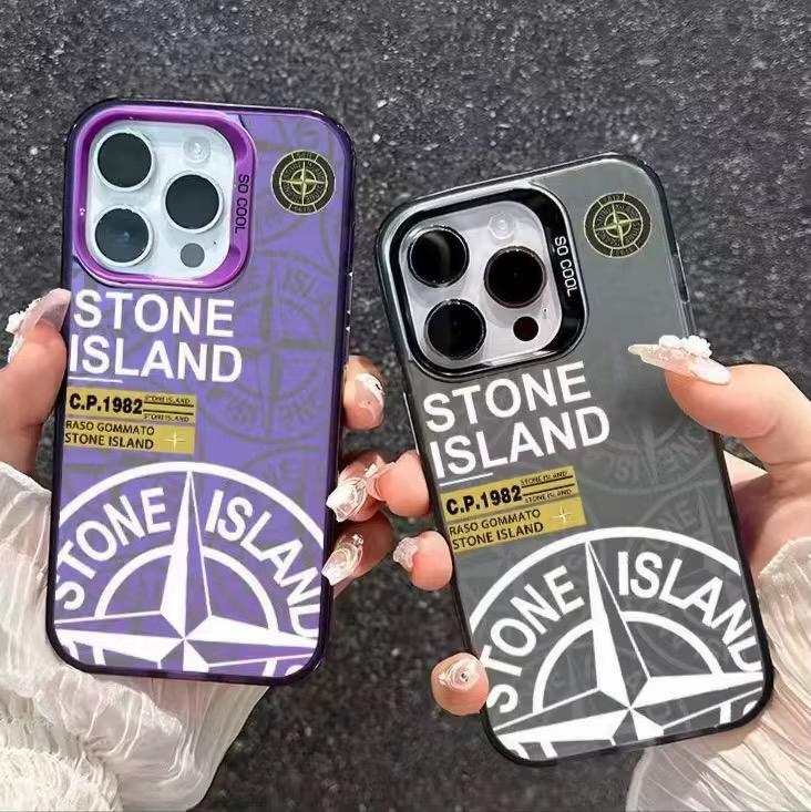 Stone Island Graphic Print Phone Case