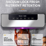 Electric Automatic Vacuum Sealer with 55pcs Pouches, Dry/Wet Dual Mode, Compact Machine, Easy to Disassemble And Clean, Keeping Meat, Vegetables, Fruits, Grains Fresh, Without Battery