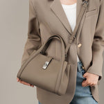 Fashionable Korean-style Large-capacity Leather Handbag