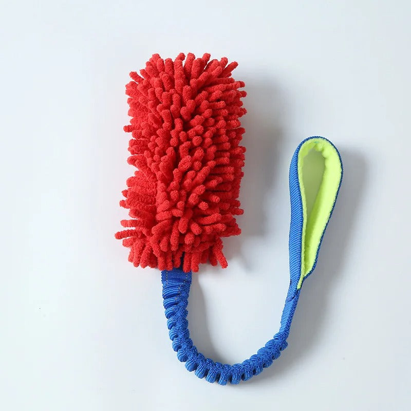 Dog Training Anti-tear Pulling Rope Toy Pet Plush Grinding Teeth Bite-resistant Toy Colorful Rope Ball Dog Interactive PuzzleToy