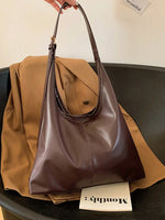 Large Capacity Solid Color Women's Shoulder Bag, Multifunctional Crossbody Bag, Women's Shoulder Tote Bag, Large Capacity Crossbody Tote Bag, Casual Work Bag