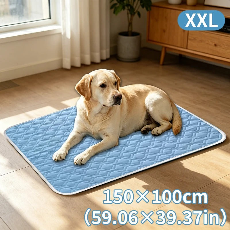 KEMORELA 2PCS Dog Cooling Mat Summer Pet Cold Bed Extra Large For Small Big Dogs Pet Accessories Training Mat Washable Mat