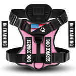 Oxford Working Dog Harness Reflective Medium Large Dog Vest Harness with 5 PCS Patches WD Harness Pet Dog Accessories