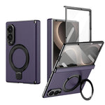 Case for Samsung Galaxy Z Fold 8 Ultra Fold 8 7 6 5 4 Magnetic Hinge Protection with Screen Protector Rotate Ring Holder Cover
