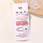 5Pcs BB Clips Set for Children Hair Accessories Sweet Hair bangs