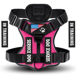 Oxford Working Dog Harness Reflective Medium Large Dog Vest Harness with 5 PCS Patches WD Harness Pet Dog Accessories