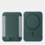 For Magsafe Card Holder Wallet Elastic Leather Pattern Case For iPhone 16 15 12 13 14 17Pro Max S25 Ultra Magnet Phone Bag Cover