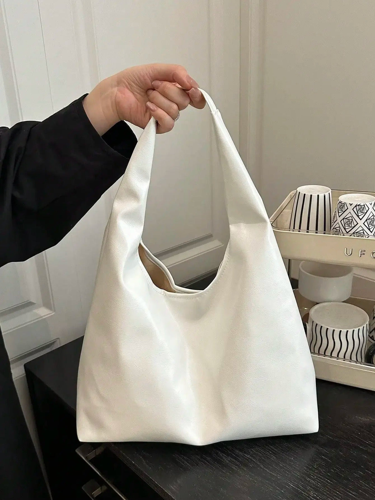 Large Capacity Solid Color Women's Shoulder Bag, Multifunctional Crossbody Bag, Women's Shoulder Tote Bag, Large Capacity Crossbody Tote Bag, Casual Work Bag
