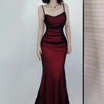 Elegant Women's Party Maxi Dresses Sexy Skinny Backless Spaghetti Strap Dress Female Summer Birthday Evening Club Long Dress
